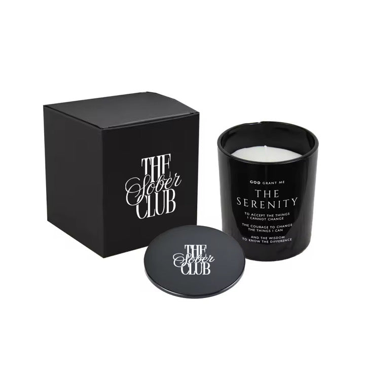 SERENITY PRAYER SOBER CLUB CO. CANDLE